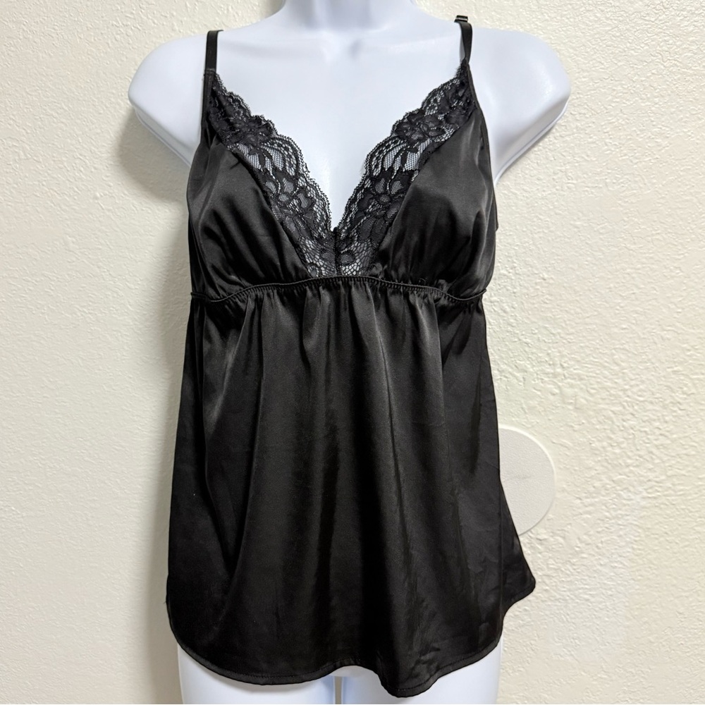 Avidlove silky Babydoll lace tank with adjustable straps